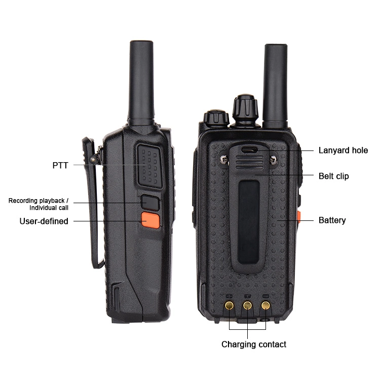 Long Range Handheld Radio SIM Card Walkie Talkie Wireless Intercom Poc Two Way Radio Inrico T196