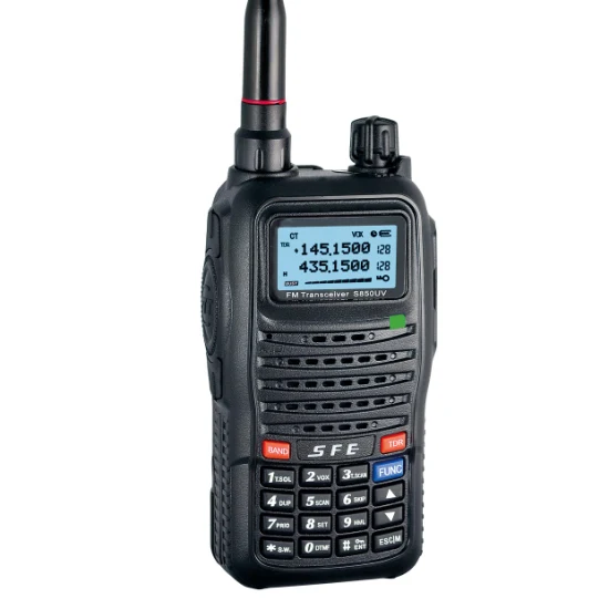 Walkie Talkie Vhfhandheld Wireless Communication Two Way Radio Analog Radio Sfe S850UV 5W Long Talk Range 256 Channels