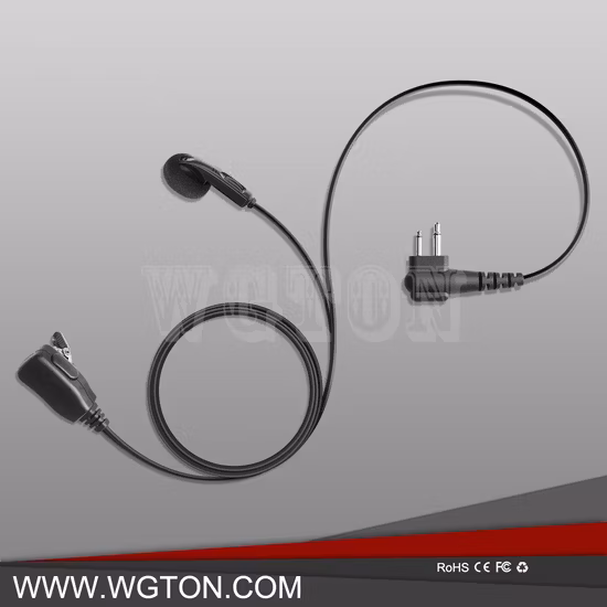 Walkie Talkie Earphone Earbud with Ptt for Radio